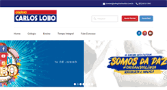 Desktop Screenshot of colegiocarloslobo.com.br